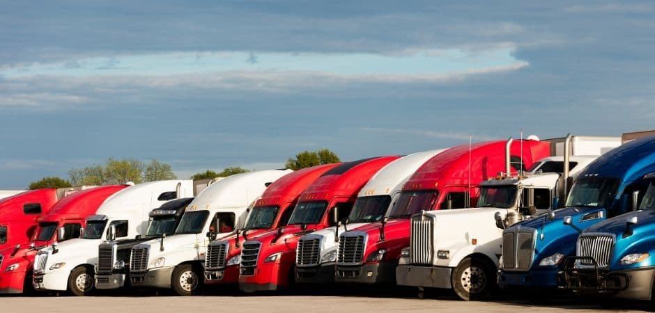 Semi truck parking and RV storage spaces at Schlipf Road Park & Go